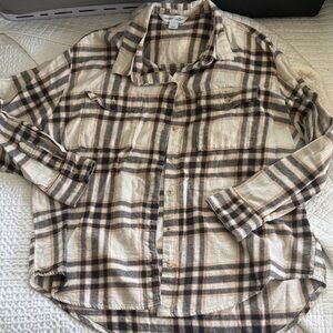 Old Navy Plaid Boyfriend Button-Down Shirt